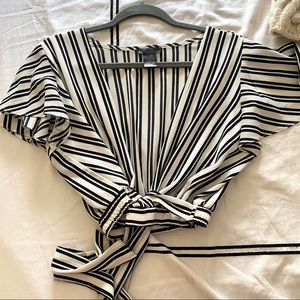 AQUA striped blouse